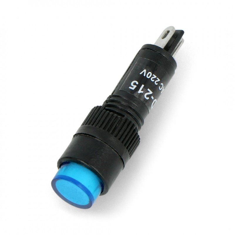 Signallampe 230V AC - 8mm - blau