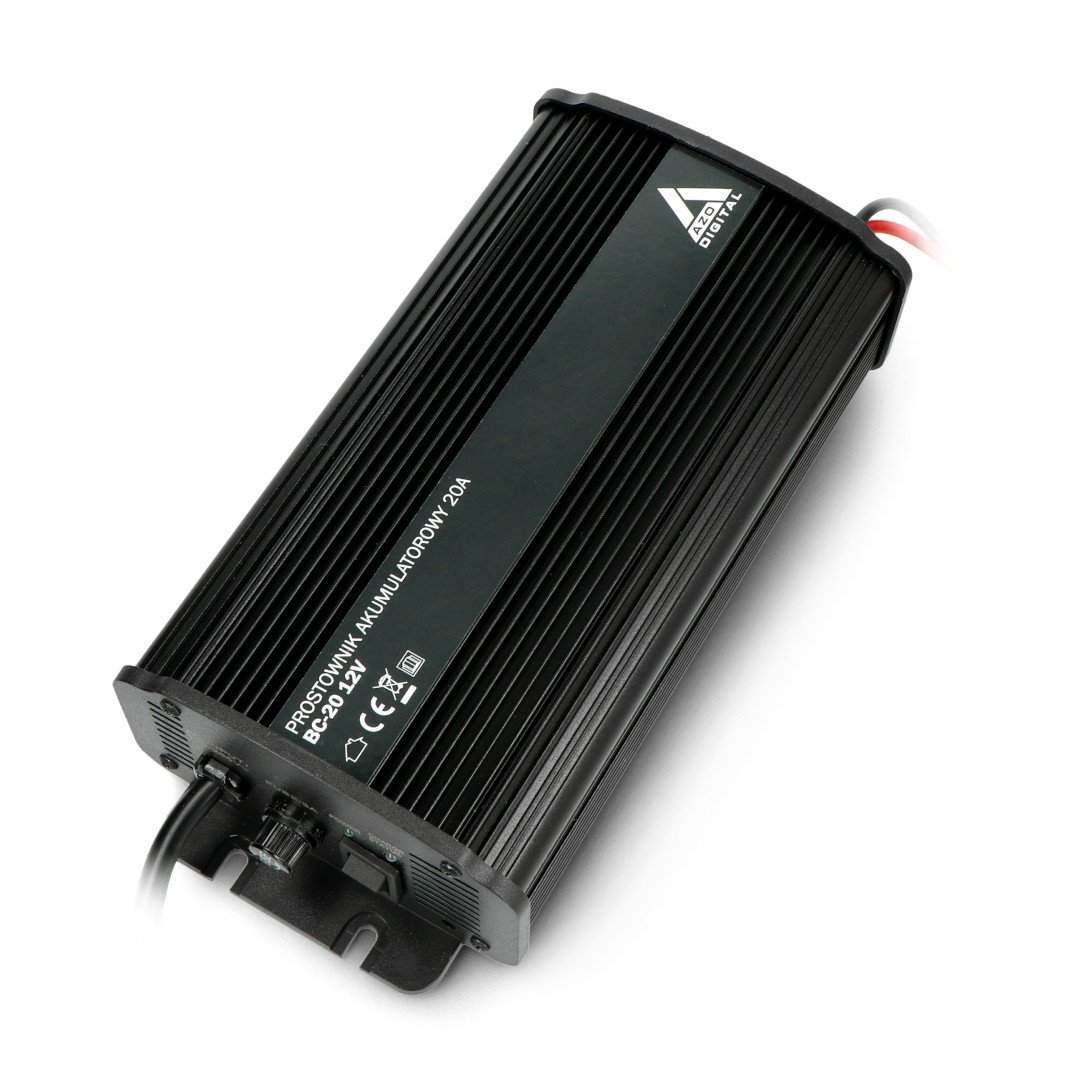 AZO Digital 12V Ladegerät für BC-20 20A Akkus (230V / 12V), 3