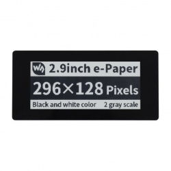 E-Paper E-Ink Touch Display - 2,9 '' 296x128px - SPI / I2C - schwar...