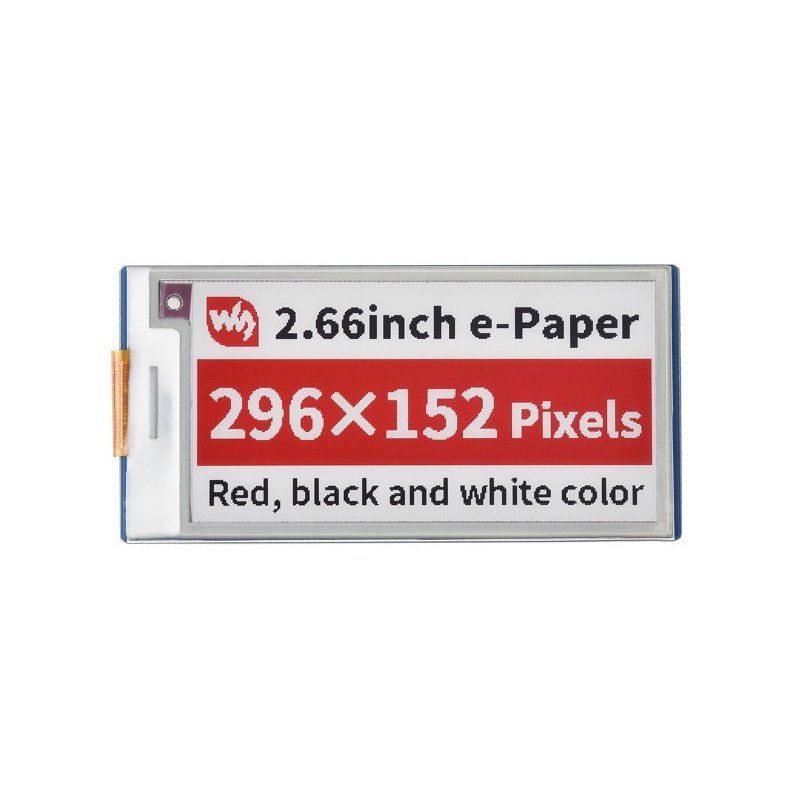 Display E-Paper E-Ink - 2,66 '' 296x152px - SPI -