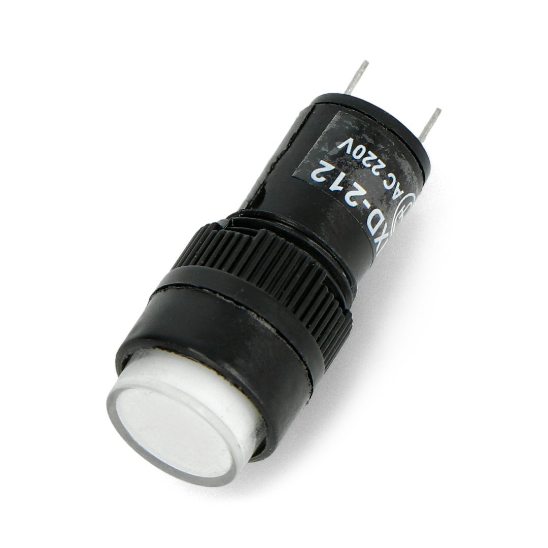 Signallampe 230V AC - 12mm - weiß