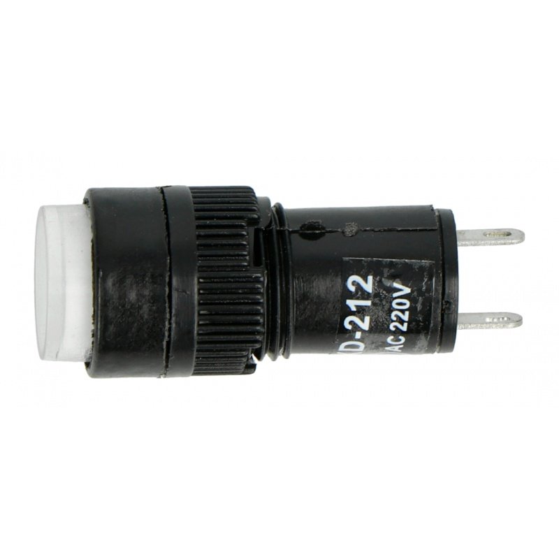 Signallampe 230V AC - 12mm - weiß