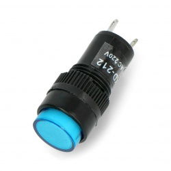 Signallampe 230V AC - 12mm - blau