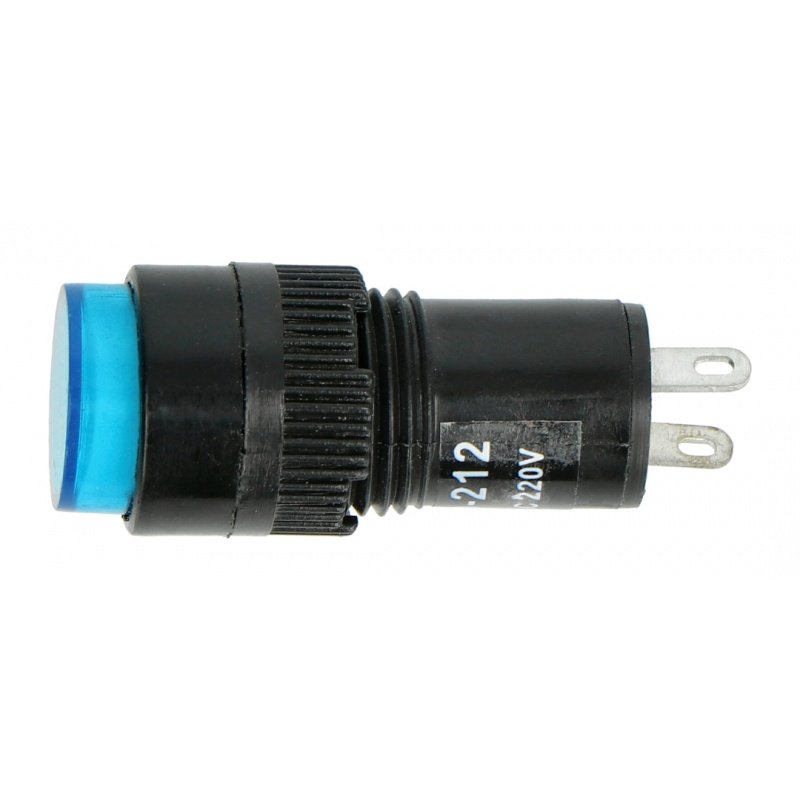 Signallampe 230V AC - 12mm - blau