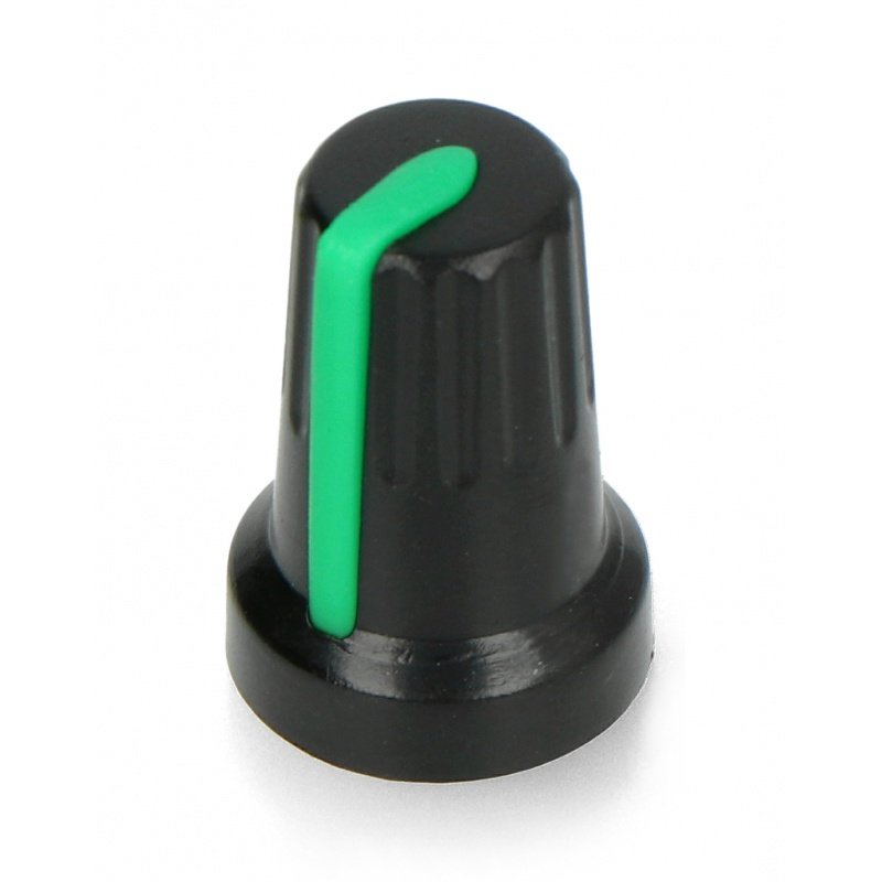 Potentiometerknopf RCL14 grün - 6 / 14mm - 5St