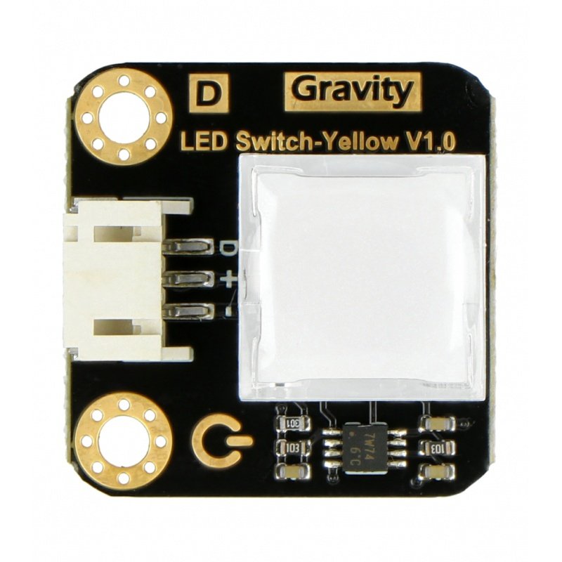 Gravity - LED-Schalter Gelb - LED-beleuchteter Taster - Gelb -