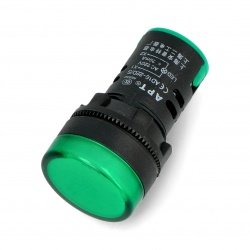 Kontrolllampe 230V grün, für Bohrung Ø 13mm