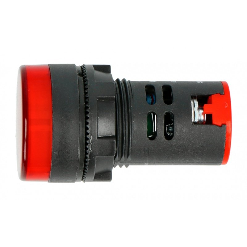 Signallampe 230V AC - 28mm - rot