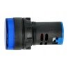 Signallampe 230V AC - 28mm - blau - zdjęcie 2