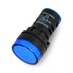 Blinker 12V AC / DC - 28mm - blau
