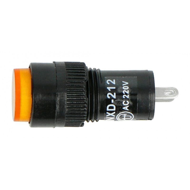 Signallampe 230V AC - 12mm - gelb