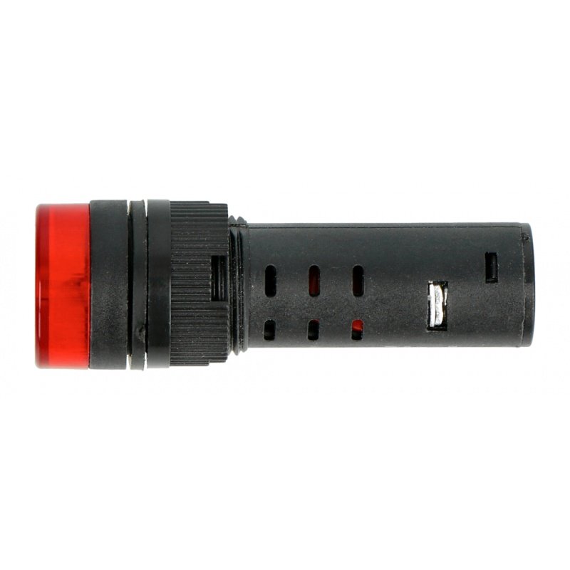 Signallampe 230V AC - 19mm - rot mit Summer