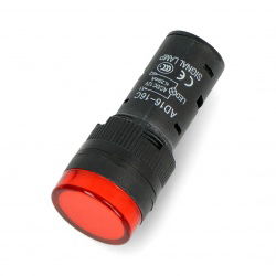 12V AC / DC-Anzeige - 19mm - rot