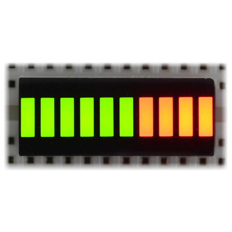 OSX10201-RGG1 Lineal LED-Anzeige - 10-Segment