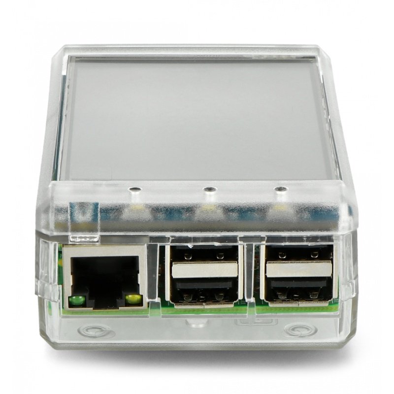 Gehäuse für Raspberry Pi und 3.2 LCD-Bildschirm - transparent