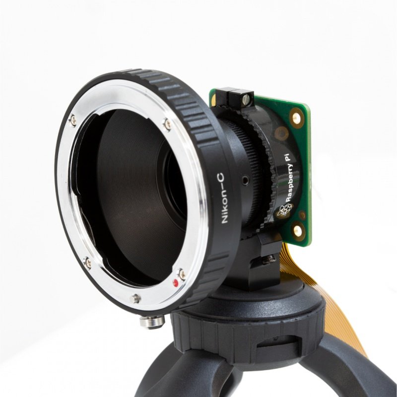Nikon F-Mount auf C-Mount Objektivadapter – für Raspberry Pi HQ
