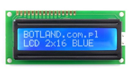 LCD-Display 2x16 Zeichen blau