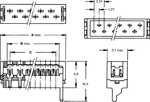 Erläuterungszeichnung des Micro-Match-Steckers