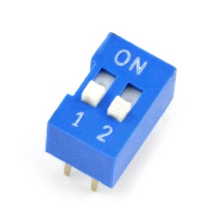 2-poliger DIP-Schalter - blau