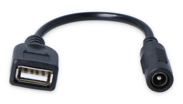 Adapter DC 5,5 / 2,1 Buchse - USB A Buchse