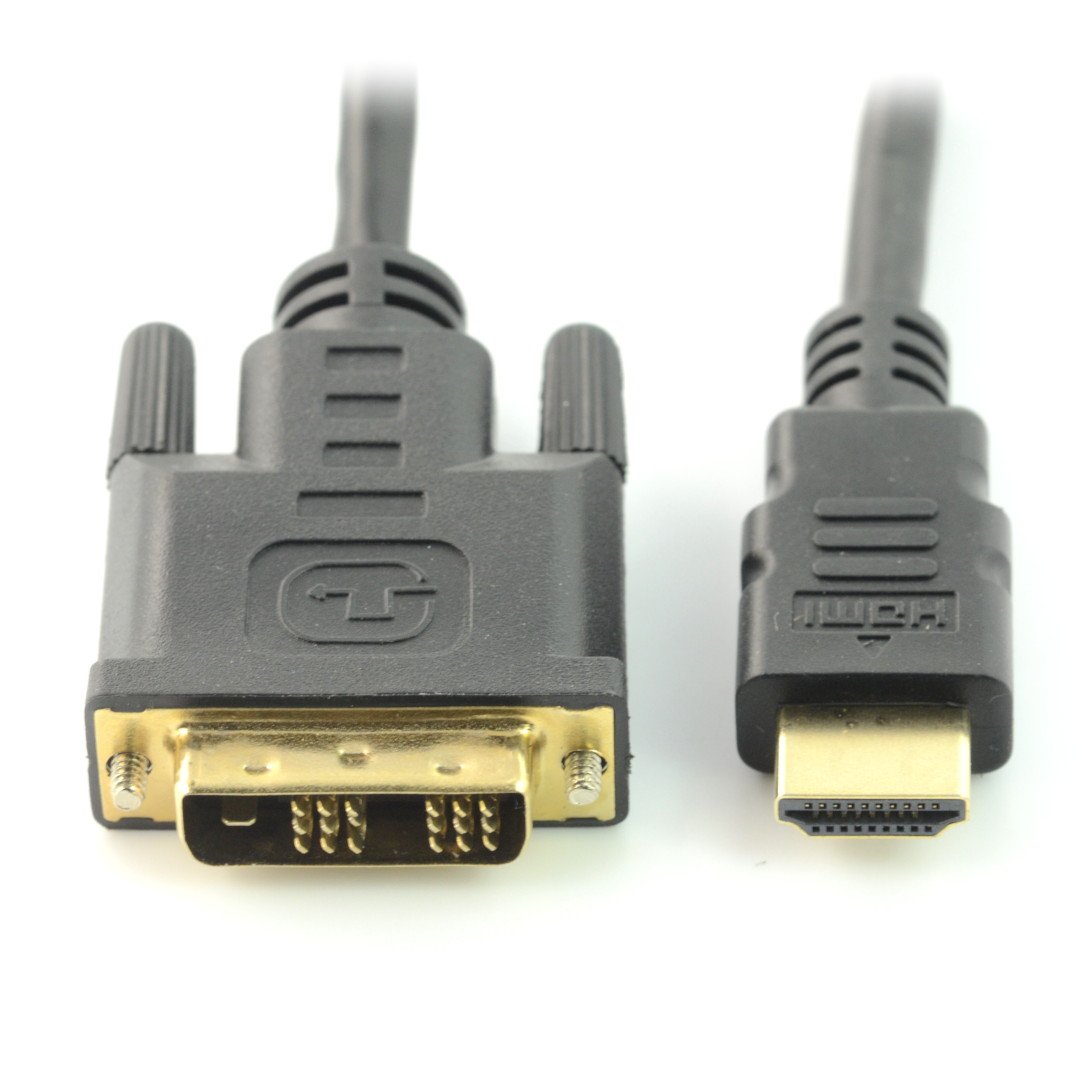 Anschlüsse des DVI-D-HDMI-Kabels