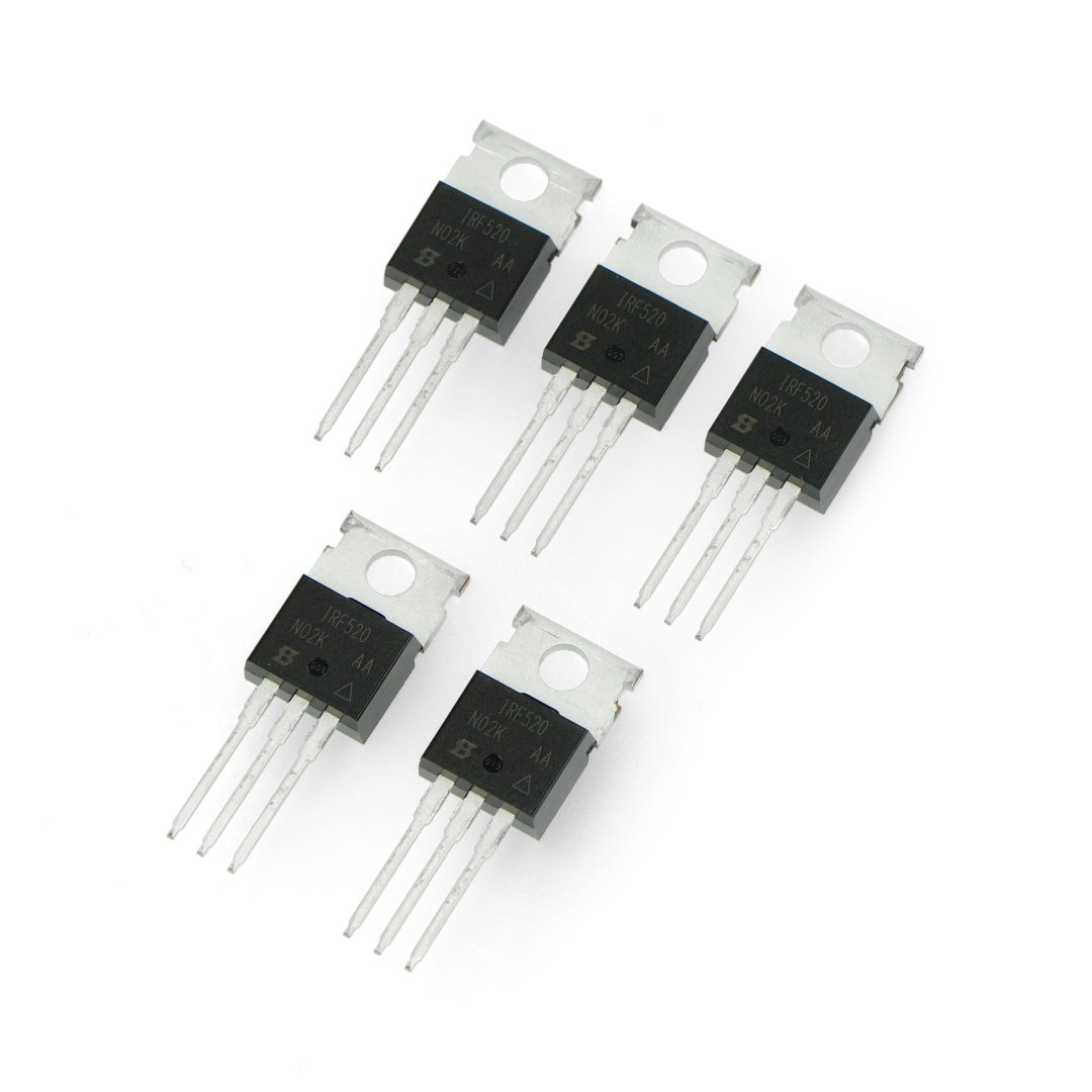 N-MOSFET IRF520NPBF - THT-Transistor - 5 Stk.