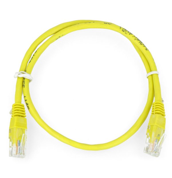 Ethernet-Patchkabel UTP 5e 0,5 m - gelb