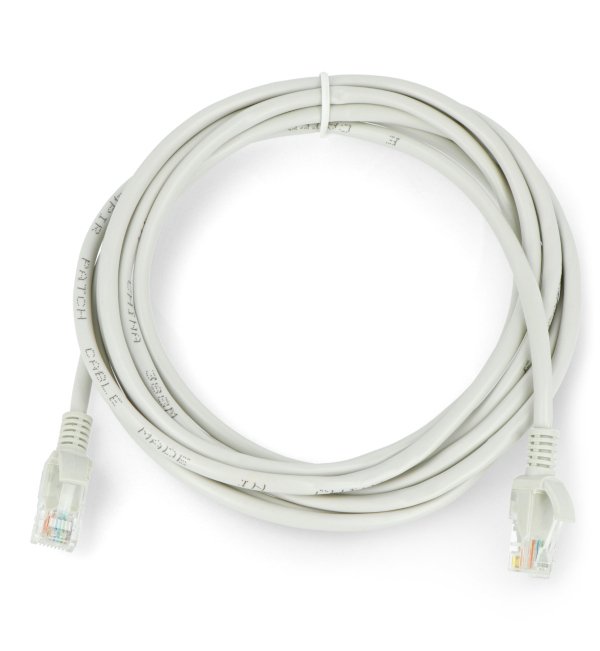 Ethernet-Patchkabel UTP 5e 3m - grau