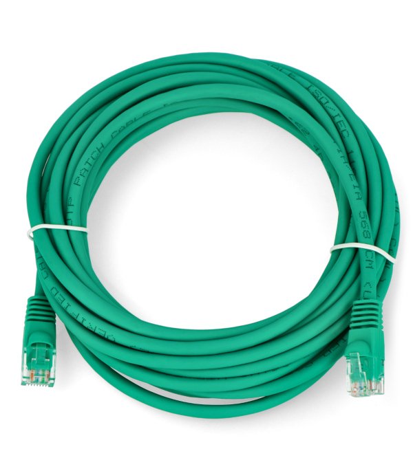 Ethernet Patchkabel UTP 5e 5m - grün