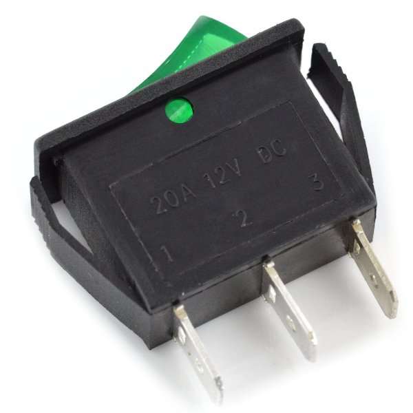 Ein-Aus-Schalter MK111 12V / 20A - grün