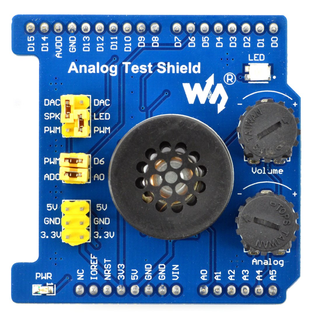 Analoger Test ADC / DAC-Schild für Arduino