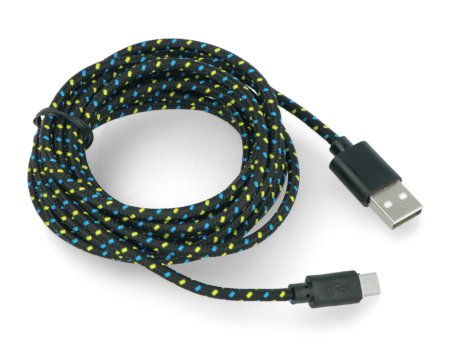 USB A - microUSB Kabel mit einer Länge von 3m.