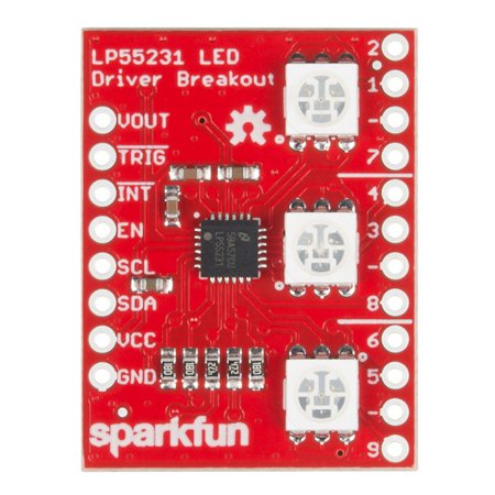 LP55231 - LED-Treiber mit drei RGB-Dioden - SparkFun BOB-13884