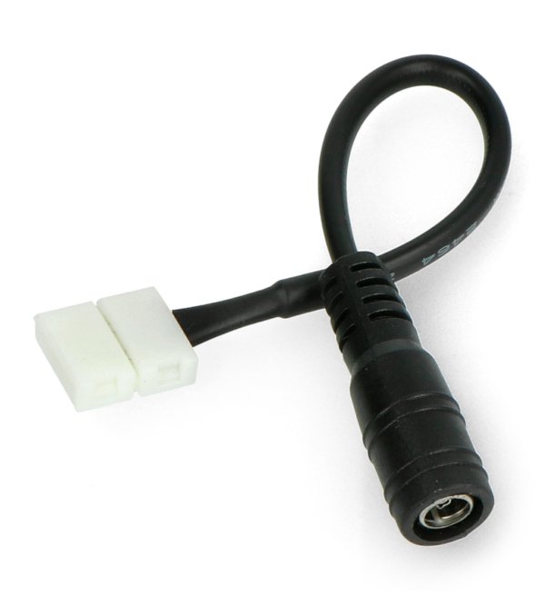 Stecker für LED-Streifen und Streifen 10 mm 2-polig - DC 5,5 / 2,1 mm