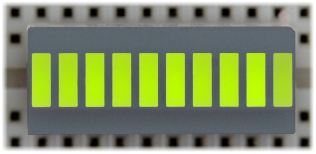 Grüne Lineal-LED-Anzeige