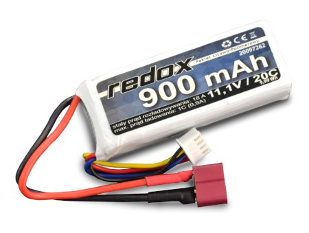 Li-Pol Redox 900mAh 20C 3S 11,1V Paket