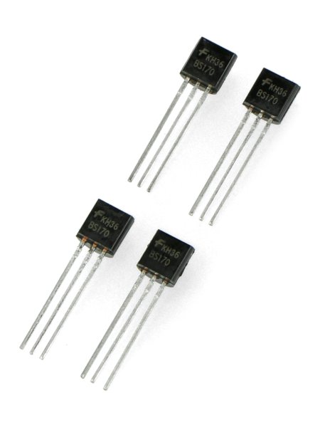 Unipolarer Transistor im TO-92 Gehäuse.