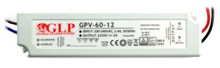 Netzteil für LED-Streifen und Streifen IP67 wasserdicht GPV-60-12