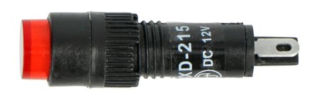 12 V DC Anzeige - 8 mm - rot.