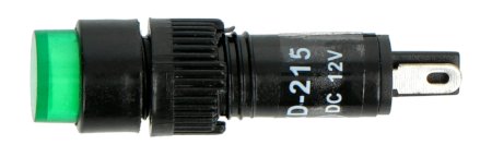 12 V DC Kontrollleuchte - 8 mm - grün.