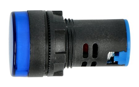 Signallampe 230 V AC - 28 mm - blau.