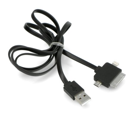 USB 3in1 Blow Splitter - microUSB / Lightning / 30 Pin