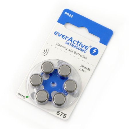 Hörgerätebatterien - EverActive Ultrasonic 675 - 6 Stk.