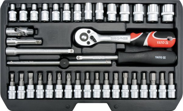 Werkzeugsatz Yato YT-14471 - 1/4 '', 3/8 '', 1/2 '' - 38 Elemente
