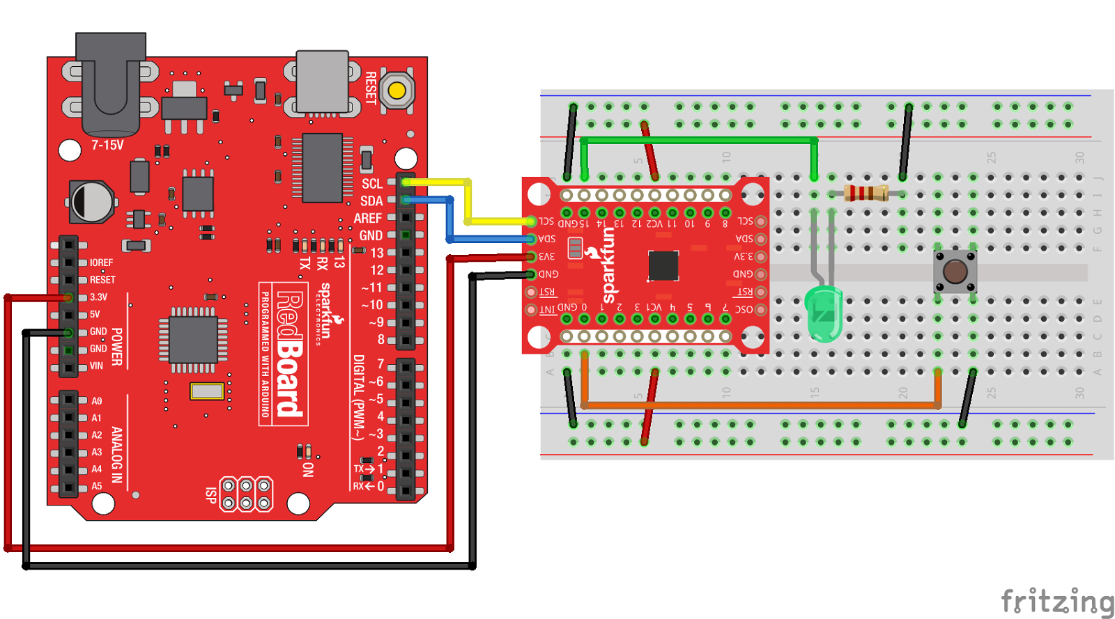 SparkFun SX1509 - Pin-Expander für Arduino
