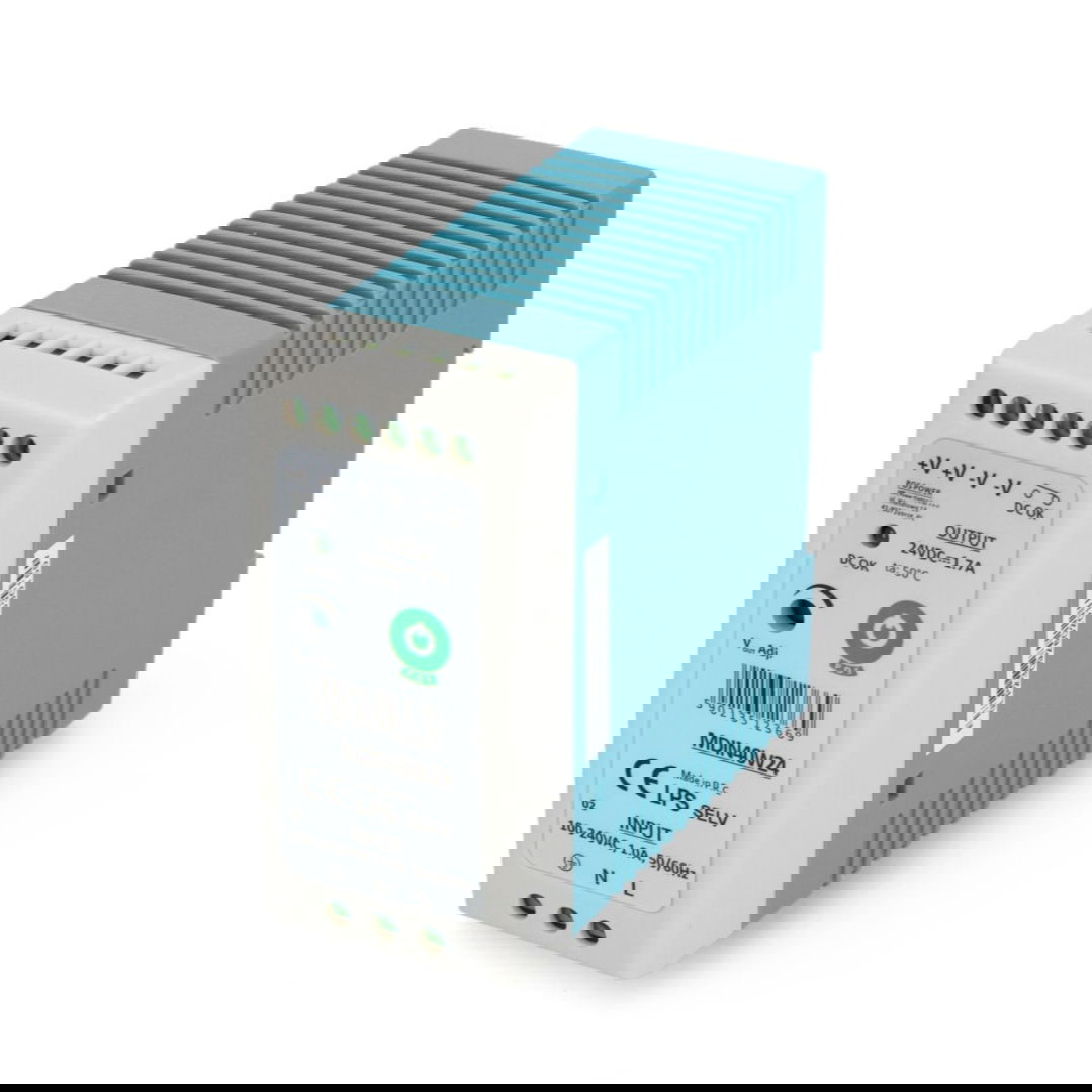 Zasilacz MDIN40W24 na szynę DIN - 24V / 1,7A / 40W