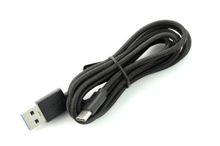 USB 3.0-Kabel, Typ C, 1,5 m Esperanza EB226K - schwarzes Geflecht.