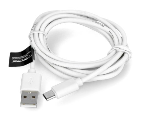 USB 3.0-Kabel, Typ C, 2 m Esperanza EB228W - weißes Geflecht