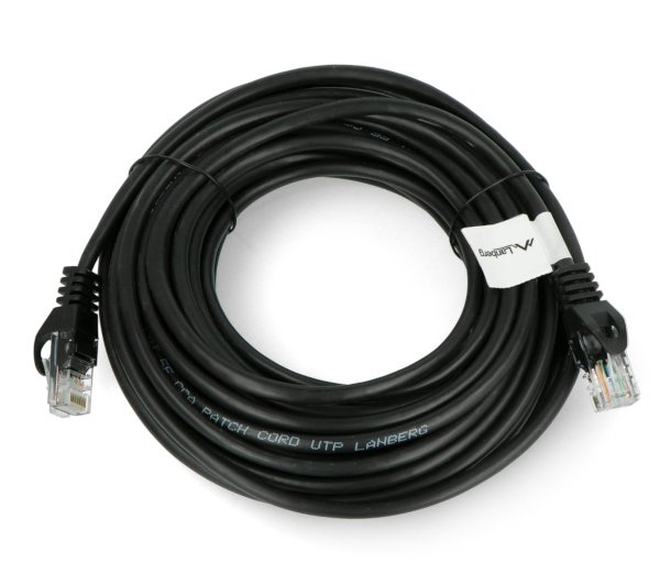 Lanberg Ethernet Patchkabel UTP 5e 10 m - schwarz.