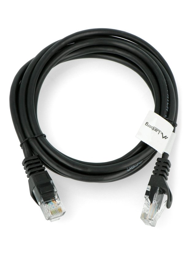 Lanberg Ethernet Patchkabel UTP 5e 2 m - schwarz.